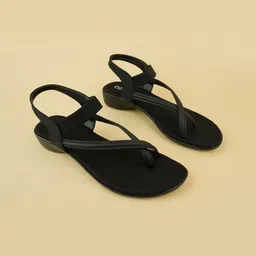 Ozuri Women No Back Strap Open Toe Flats-8