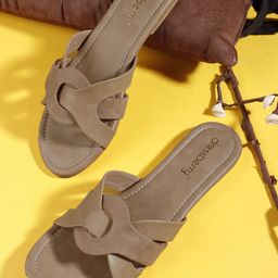 DressBerry Women Open Toe Flats-15