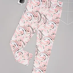Pantaloons Junior Girls Printed Slim-Fit Mid-Rise Track Pants-picture-41