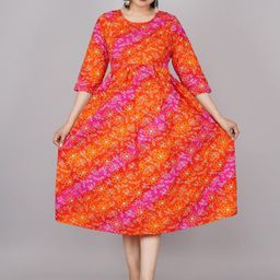 TANISHA Floral Print Maternity A-Line Midi Dress-image-36