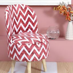 Shadowkart Maroon & White Printed Wooden Ottomans-image-86