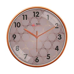 Myntra Elegant Homes Rose Gold & Grey Textured Contemporary Wall Clock-57