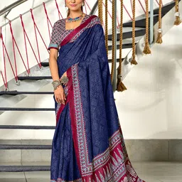 Pandadi Saree Batik Ready to Wear Block Print Sarees-picture-2