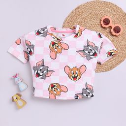 YK X Minute Mirth Girls Tom & Jerry Printed T-shirt-image-60