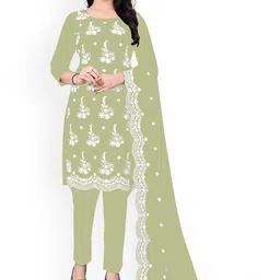 Maroosh Embroidered Thread Work Unstitched Dress Material-image-79