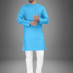 trustous Men Regular Pure Cotton Kurta with Pyjamas-picture-33