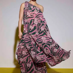 SIL SILA Floral Printed One Shoulder Sleeveless Top With Palazzo-image-72