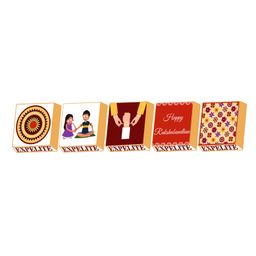 Expelite Rakhi Chocolates With Greeting Card Combo - Multicolor image 4