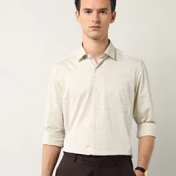 Arrow Regular Fit Checked Opaque Classic Pure Cotton Formal Shirt-image-43