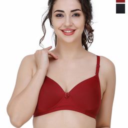 College Girl Women Pack Of 2 Full Coverage Lightly Padded Bra-image-41