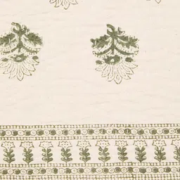Fabindia Green & Beige Khus Gudri Printed Single SizeBedCover-image-49