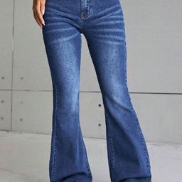 BAESD Women Comfort Bootcut Light Fade Stretchable Jeans-image-47