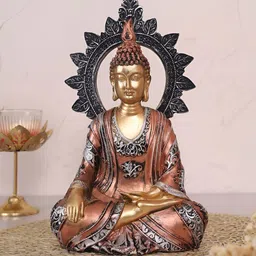 HOME 360 Gold-Toned Buddha Idol Showpiece-picture-24