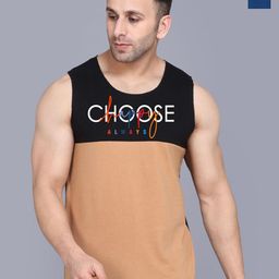 SLOWLORIS Pack Of 2 Printed Gym Vests VSL26 CMB(CHS BLACKRUST)(GYM BLACKPEACOCK)-image-79