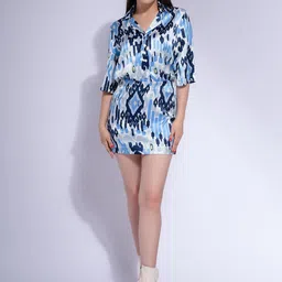 Moda Rapido Printed Shirt With Skirt Co-Ords-picture-25