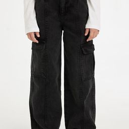 DeFacto Girls Cotton Mid-Rise Cargos-image-57
