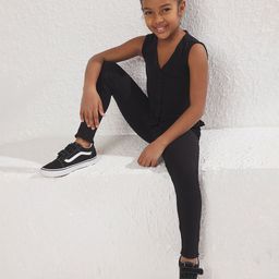 Trendyol Girls V-Neck Top With Leggings-picture-21