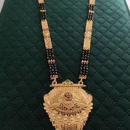 V.K.PAYAL.JEWELLERY Gold-Plated Artificial Beaded Mangalsutra-picture-8