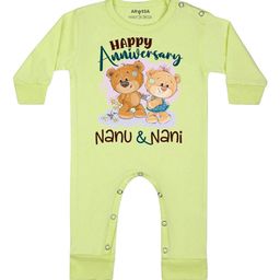 Arvesa Happy Anniversay Nanu & Nani Printed Bodysuit-picture-46
