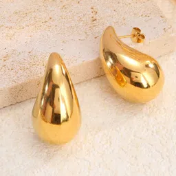 styledose Gold-Plated Teardrop Stud Earrings-44