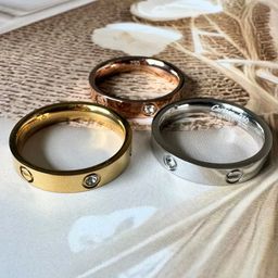 The Jewellery Tale Set Of 3 Stainless Steel Silver Plated Adjustable Finger Ring-image-35