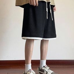 KPOP Men Solid Regular Fit Shorts-image-48