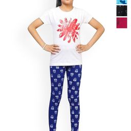 FRENCH KLEIDER Girls Pack Of 4 Printed Mid-Rise Leggings-image-33