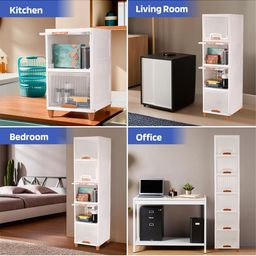 Kuber Industries Transparent 2 Units Reusable Drawer Organiser image 3