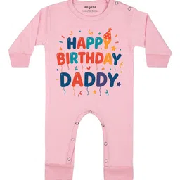 Arvesa Happy Birthday Daddy Printed Bodysuit-picture-47