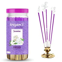 Kreyam's Purple Charcoal Free Jasmine Incense Sticks-image-97