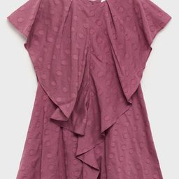 Mango Kids Girls Ruffled Pure Cotton Mini Dress-image-23