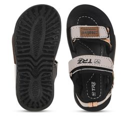 TRZ Kids-Unisex Black PU Comfort Sandals-image-6