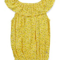 Gini and Jony Floral Print Off-Shoulder Cotton Top-11