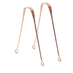 Omidazzle Set Of 2 Copper Tongue Cleaner For Oral Health & Reduces Bad Breath-21