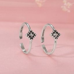 GIVA Silver-Plated Toe Rings-26