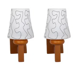 Somil Premium Designer Glass Wall / Night Lamp Elegant & Stylish Dcor Accent for Modern Interiors, color- Black, White, Size:- 20 X 29 X 31.5 CM-99
