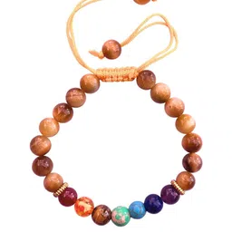 Apnisanskriti 7 Chakra Cat's Eye Stone Bracelet-picture-18
