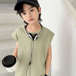 LULU & SKY Boys Striped Henley Neck Extended Sleeves Pockets T-shirt-image-83
