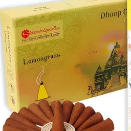 GaneshaSpeaks 90-Pcs Brown Wooden Dhoop Cone & Incense Sticks-image-53