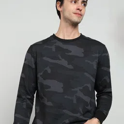 Alan Jones Men Camouflage Print Pullover Sweatshirt-picture-30