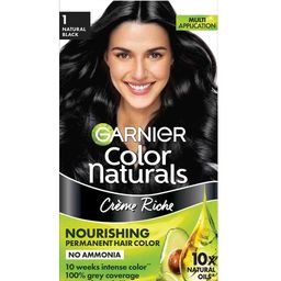 Garnier Color Naturals Creme Riche No-Ammonia Hair Color 70ml + 60g - Natural Black 1-43