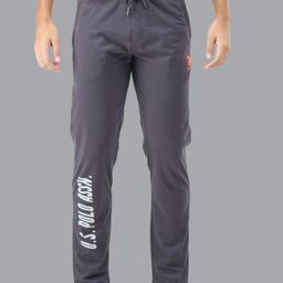 U.S. Polo Assn. Men Grey Printed Straight-Fit Lounge Pants-image-13