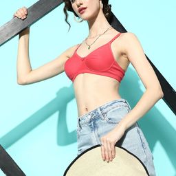 DressBerry Coral Full Coverage Lightly Padded Bra - MGLITE-04-40