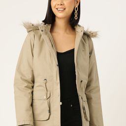 Okane Women Parka Jacket with Detachable Hood-24