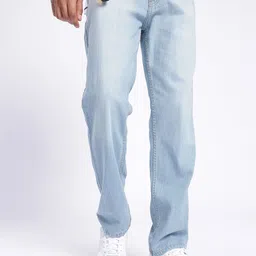 glitchez Men Timeless Classic Regular Fit Light Fade Jeans-picture-32