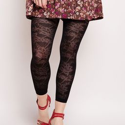 Lebami Women Black Self-Design Stockings-image-70