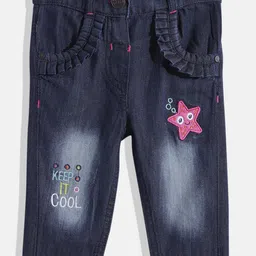 Here&Now X Denikid Infant Girls Clean Look Pure Cotton Jeans-picture-39