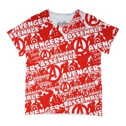 Marvel by Wear Your Mind Boys Red Printed Round Neck T-shirt-picture-45
