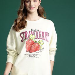 DressBerry Women Printed Longline Sweatshirt-image-103