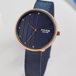 Sonata Women Poze Embellished Dial & Bracelet Style Straps Analogue Watch SP80093KM01-13
